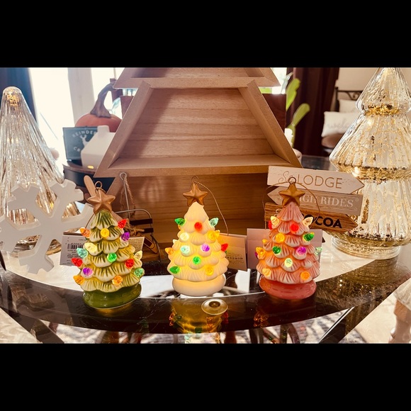 Light up Ceramic Retro Christmas Tree Ornament nwt - Picture 12 of 12